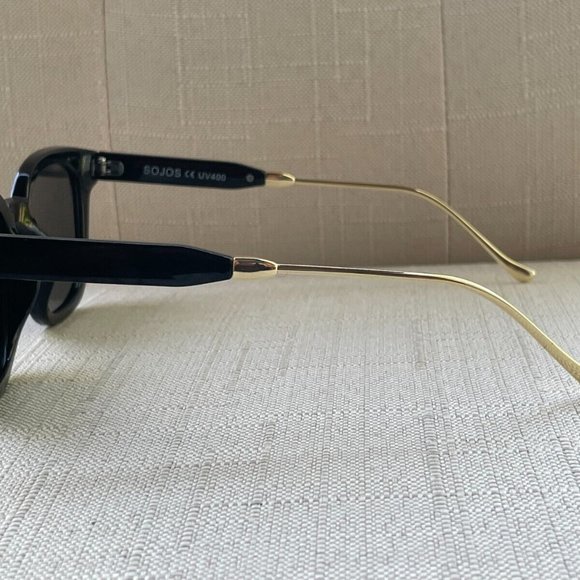 SOJOS Women Sunglasses BlackGold Tone UV400 Protection Eyewear Shades - Picture 6 of 12